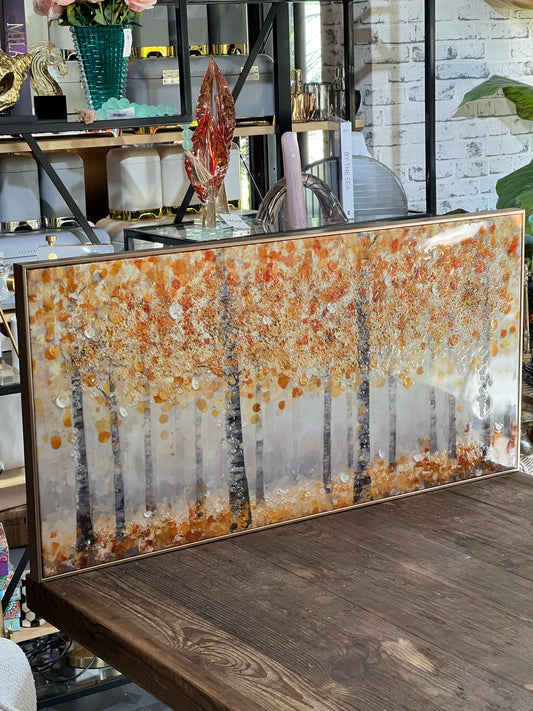 Boiselle Ağaç Kristal Epoksi Taşlı Reçine Tablo