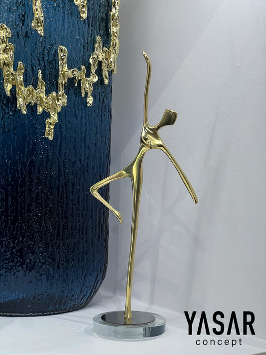 Baloria Pirinç Dekoratif Balerin Obje-IV