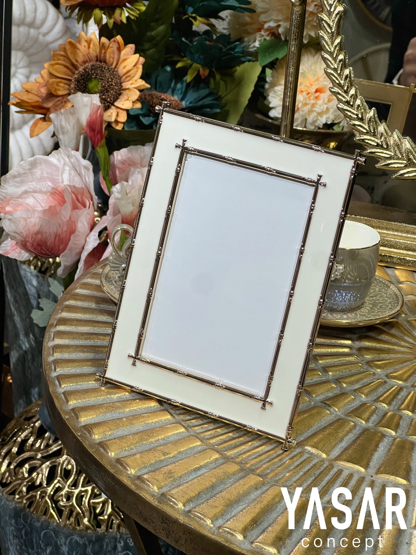 Bambus Metal Fotoğraf Çerçevesi 10x15 Cm