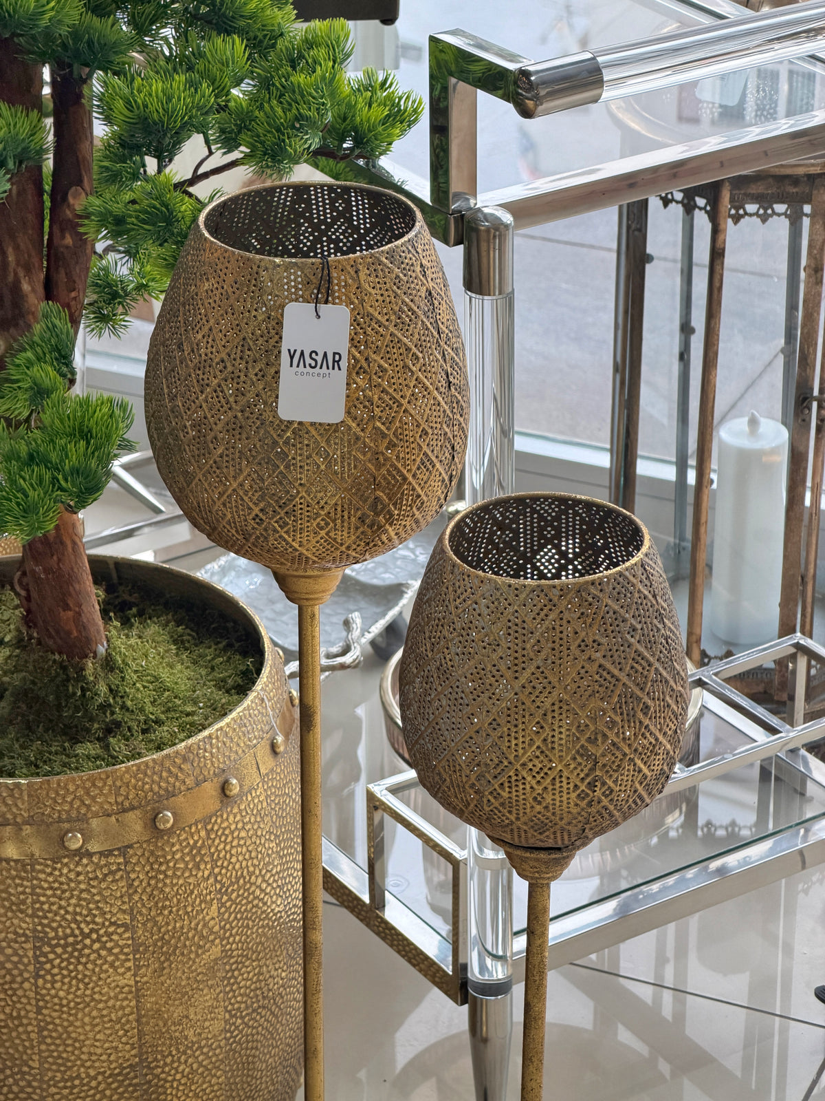Floraison Metal Yer Feneri Set