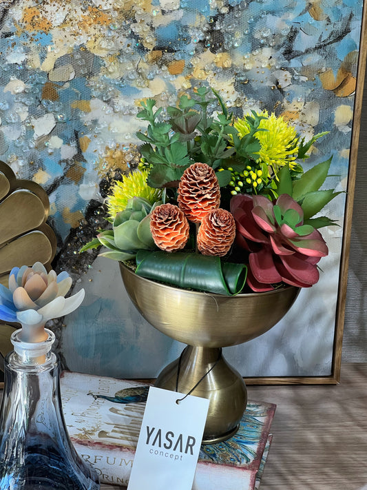 Succalia Metal Vazolu Sukulent - I