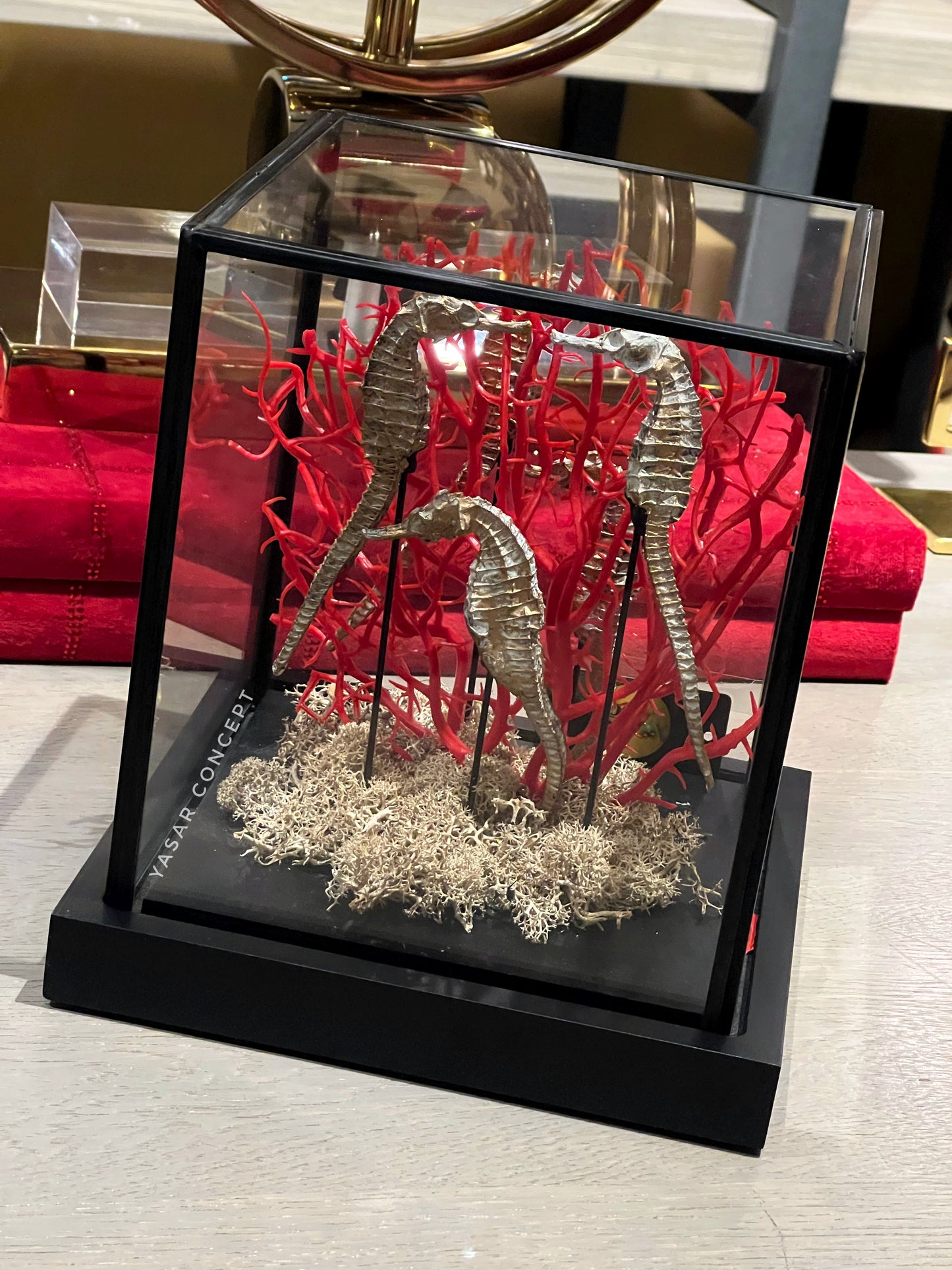 Deniz Atlı Cam Fanus-I