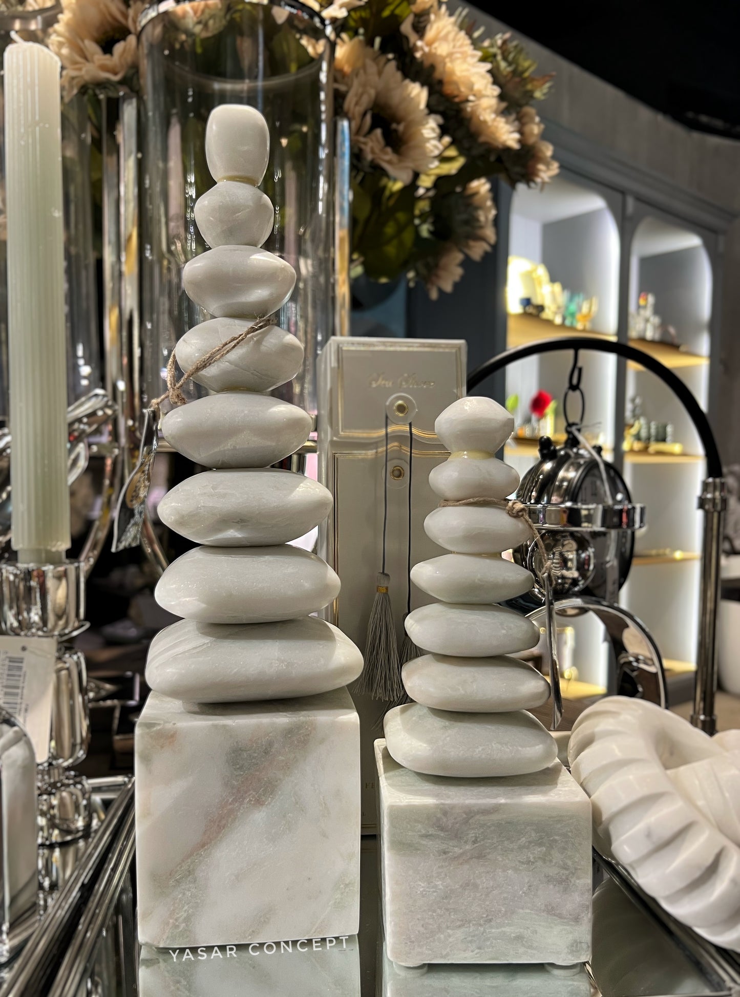 Marlux Mermer Tower Obje Set