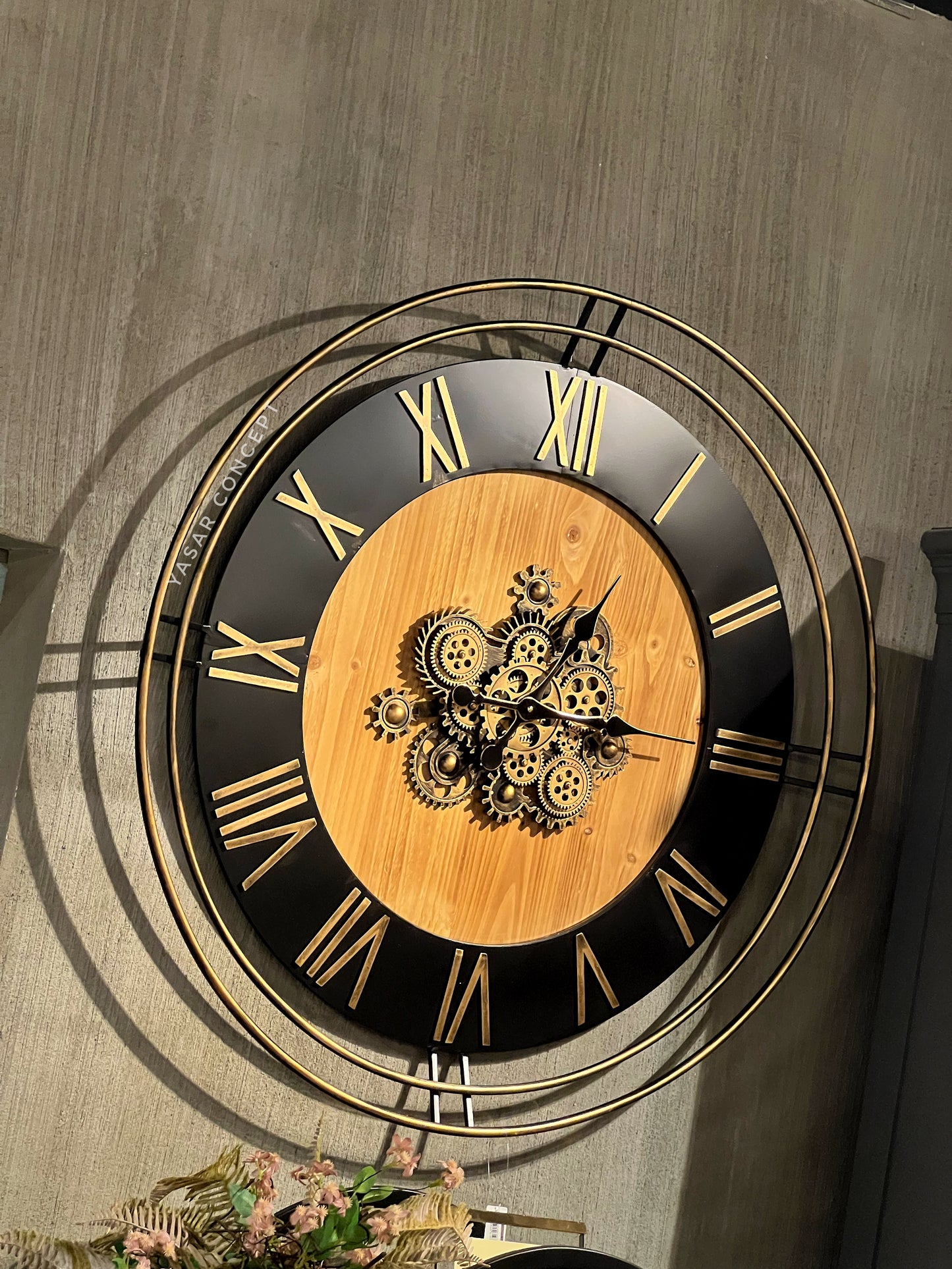 Orbitra Metal Çarklı Duvar Saati 100 Cm