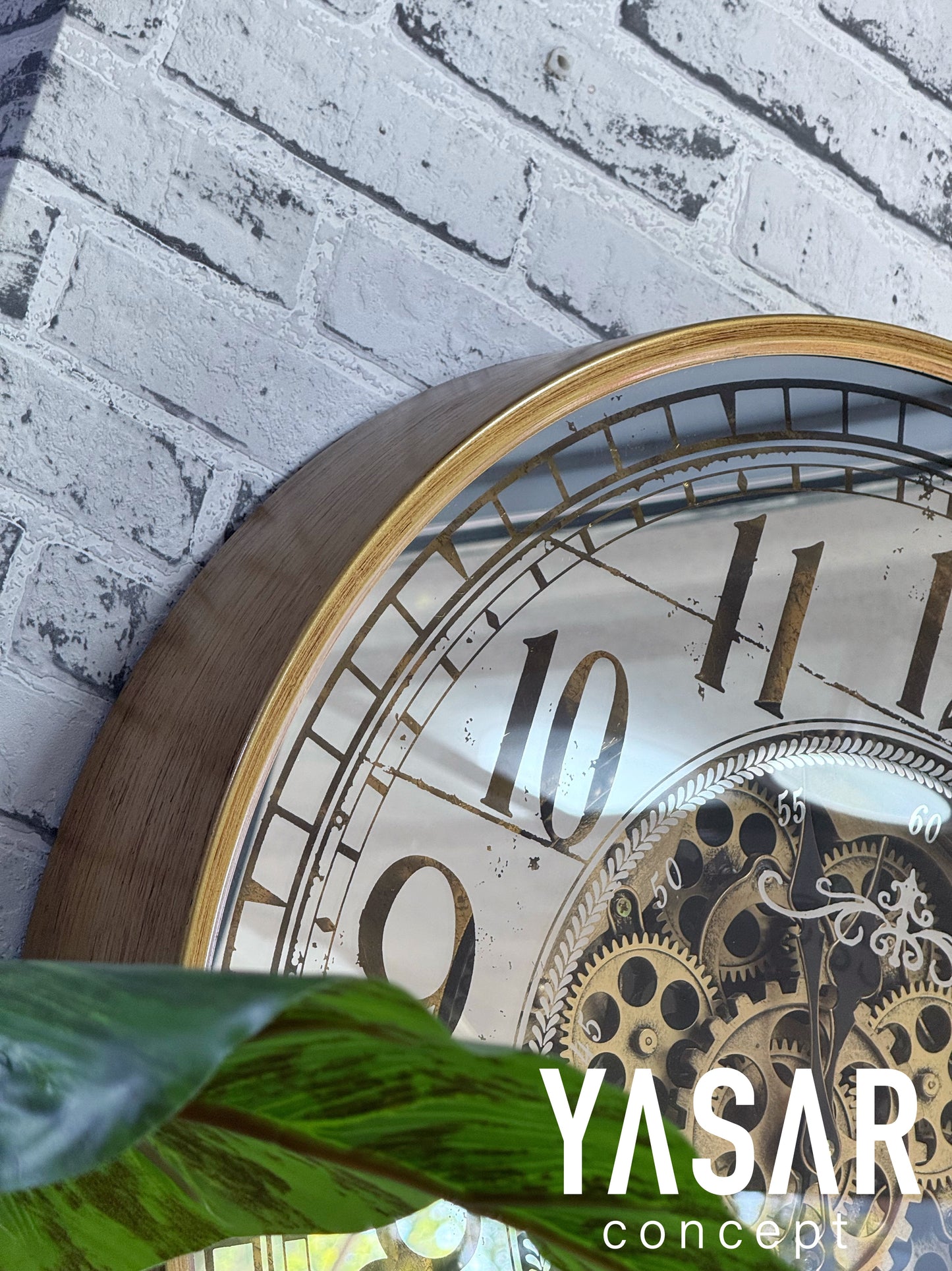 Mirrion Metal Çarklı Duvar Saati 60 Cm