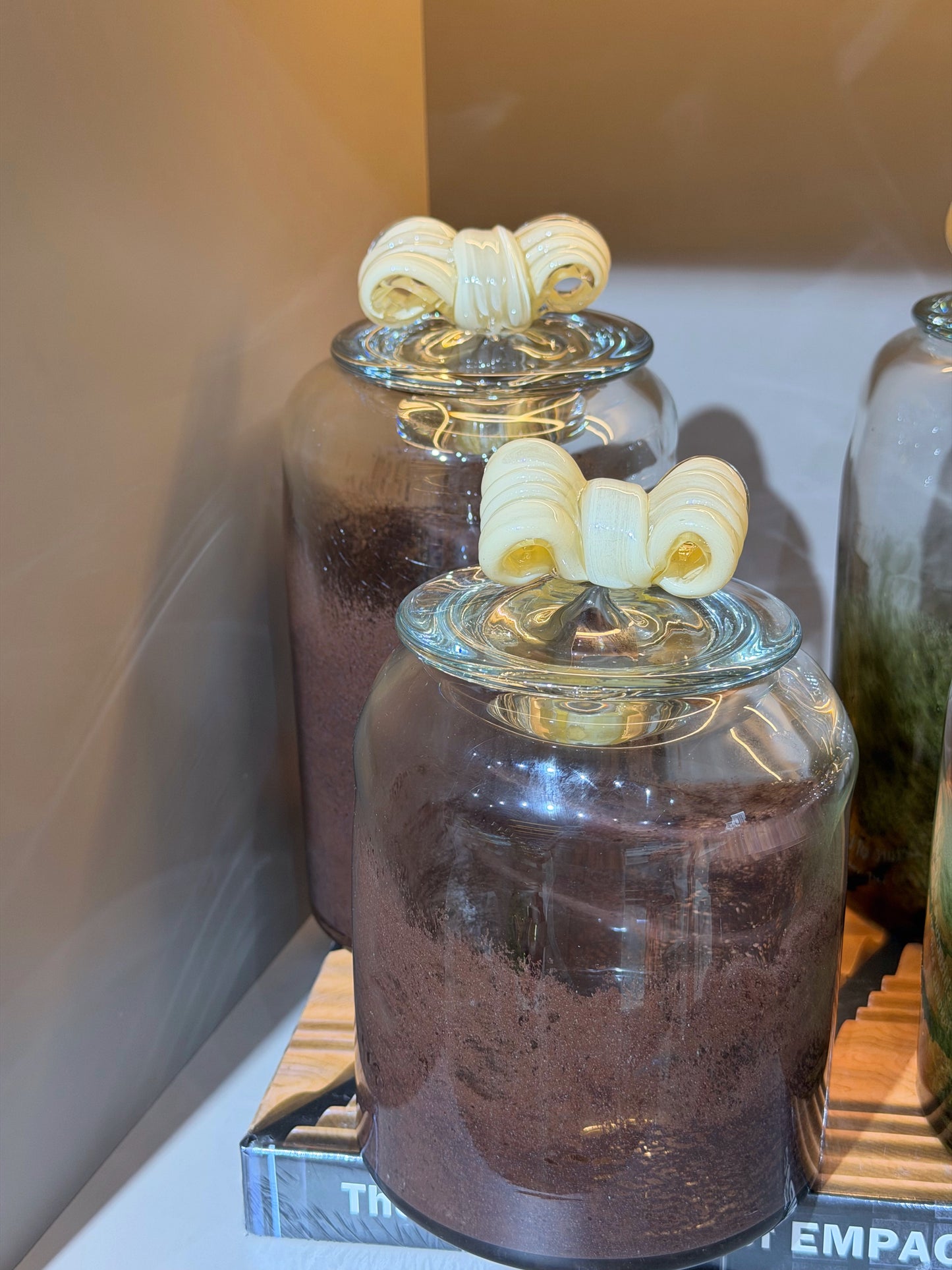 Ruban Cam Kavanoz Kahve Set