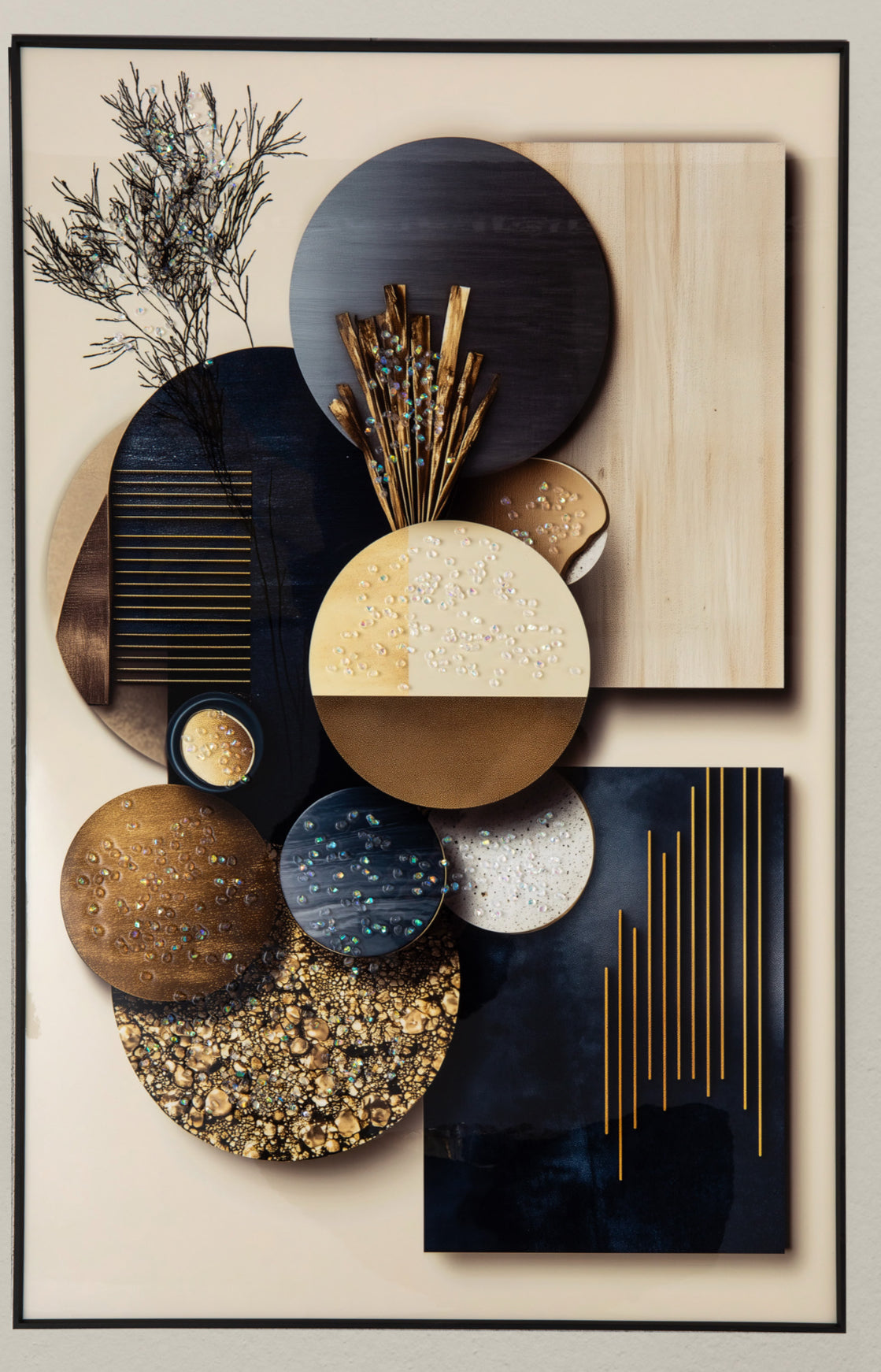 Orbelleaf Kristal Epoksi Taşlı Reçine Tablo