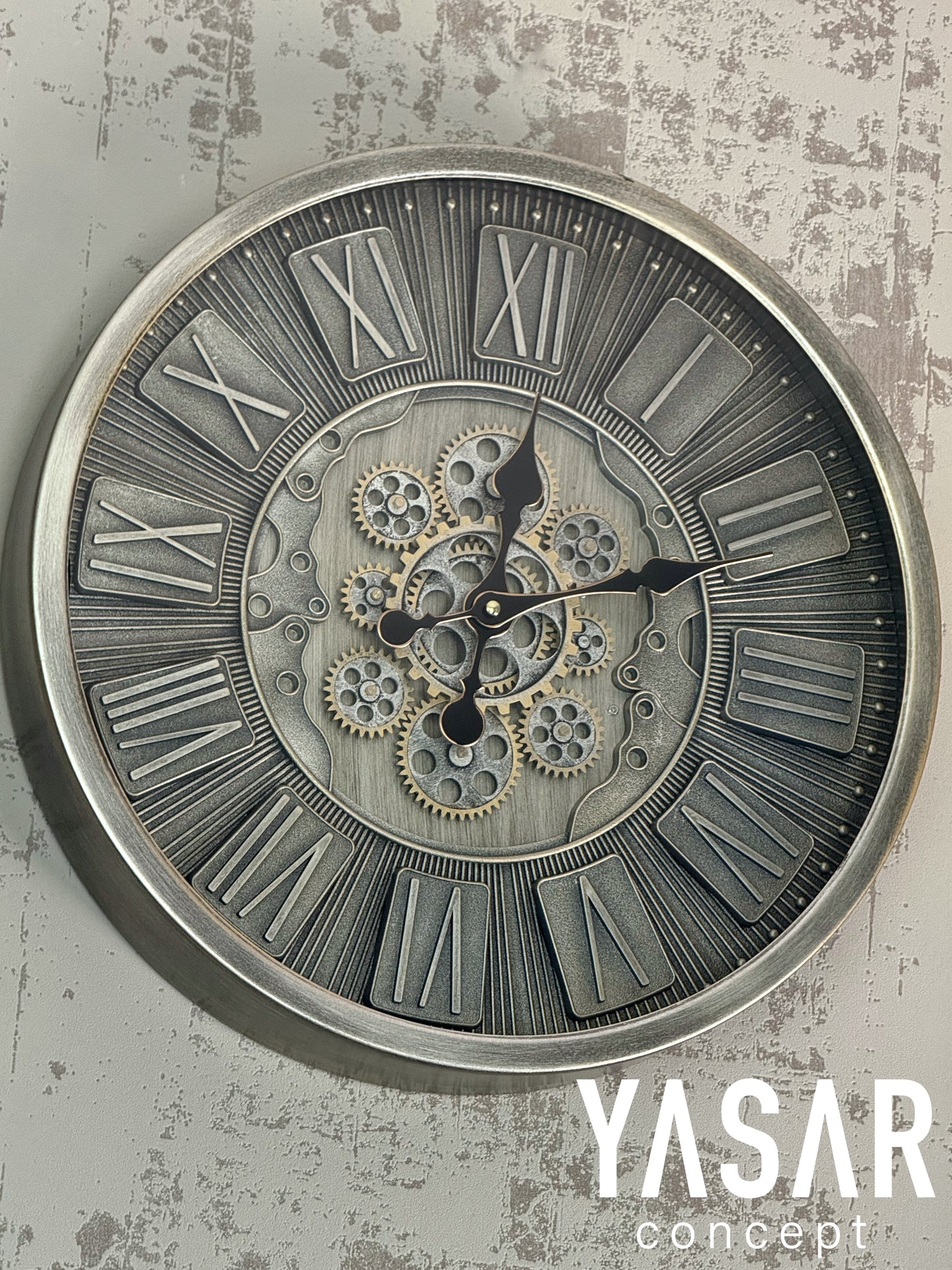 Cogentis Metal Çarklı Duvar Saati 46 Cm