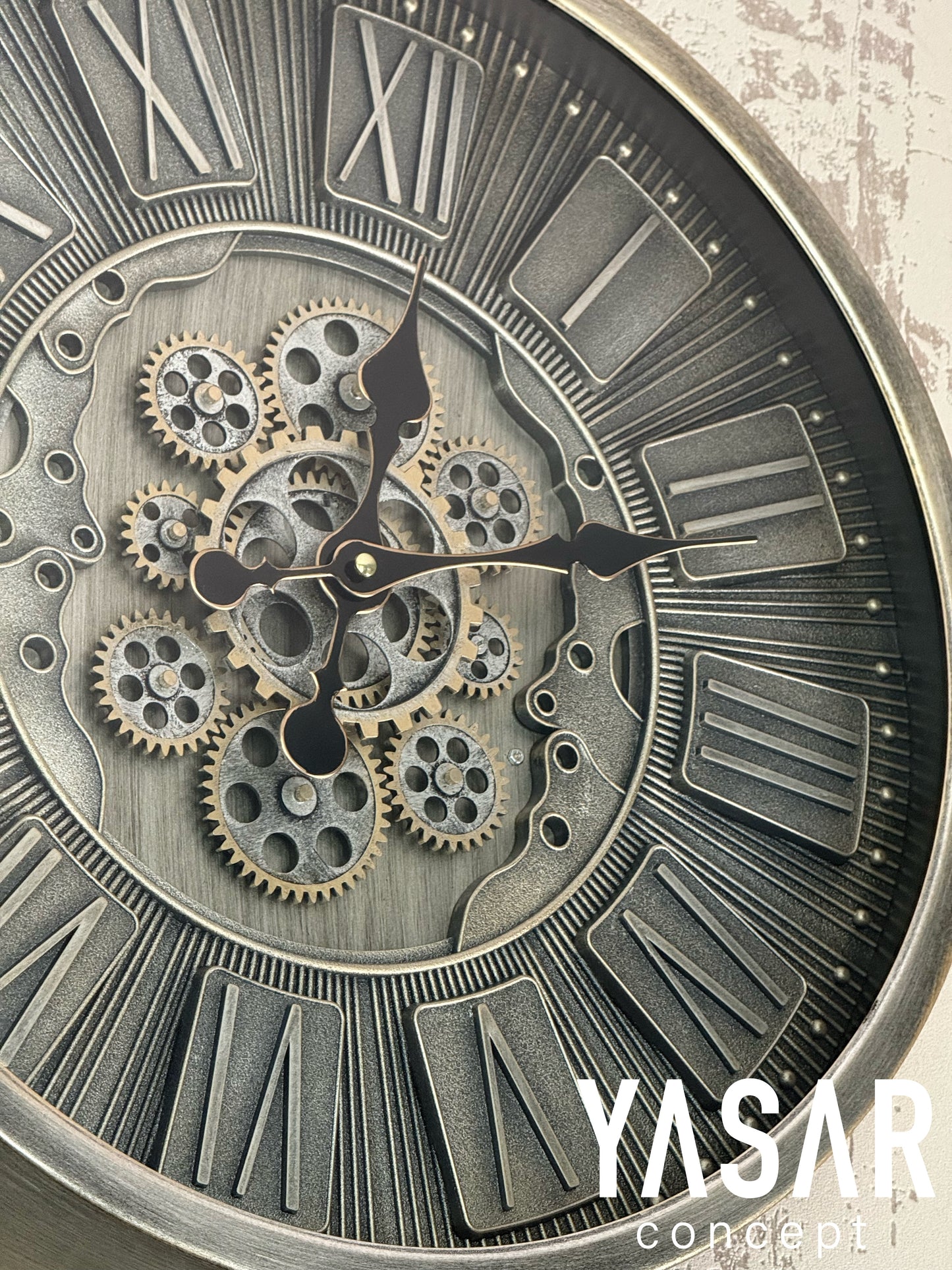 Cogentis Metal Çarklı Duvar Saati 46 Cm