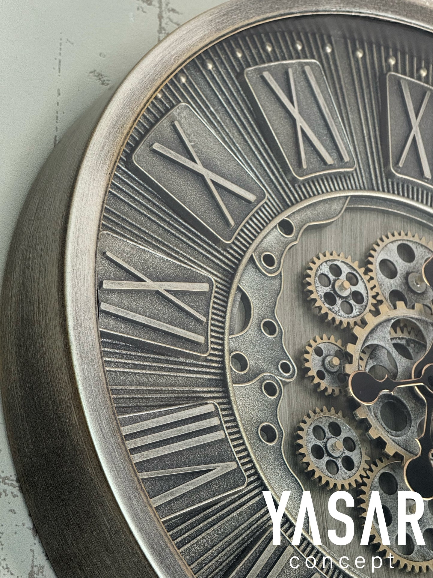 Cogentis Metal Çarklı Duvar Saati 46 Cm