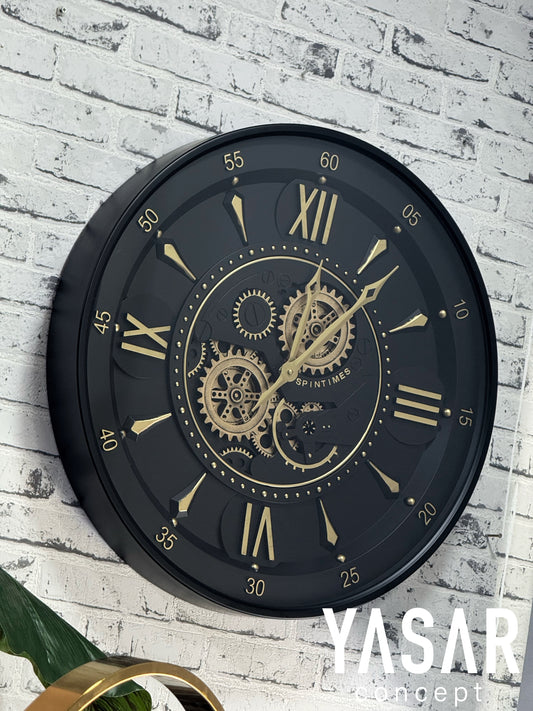 Axion Metal Çarklı Duvar Saati 60 Cm