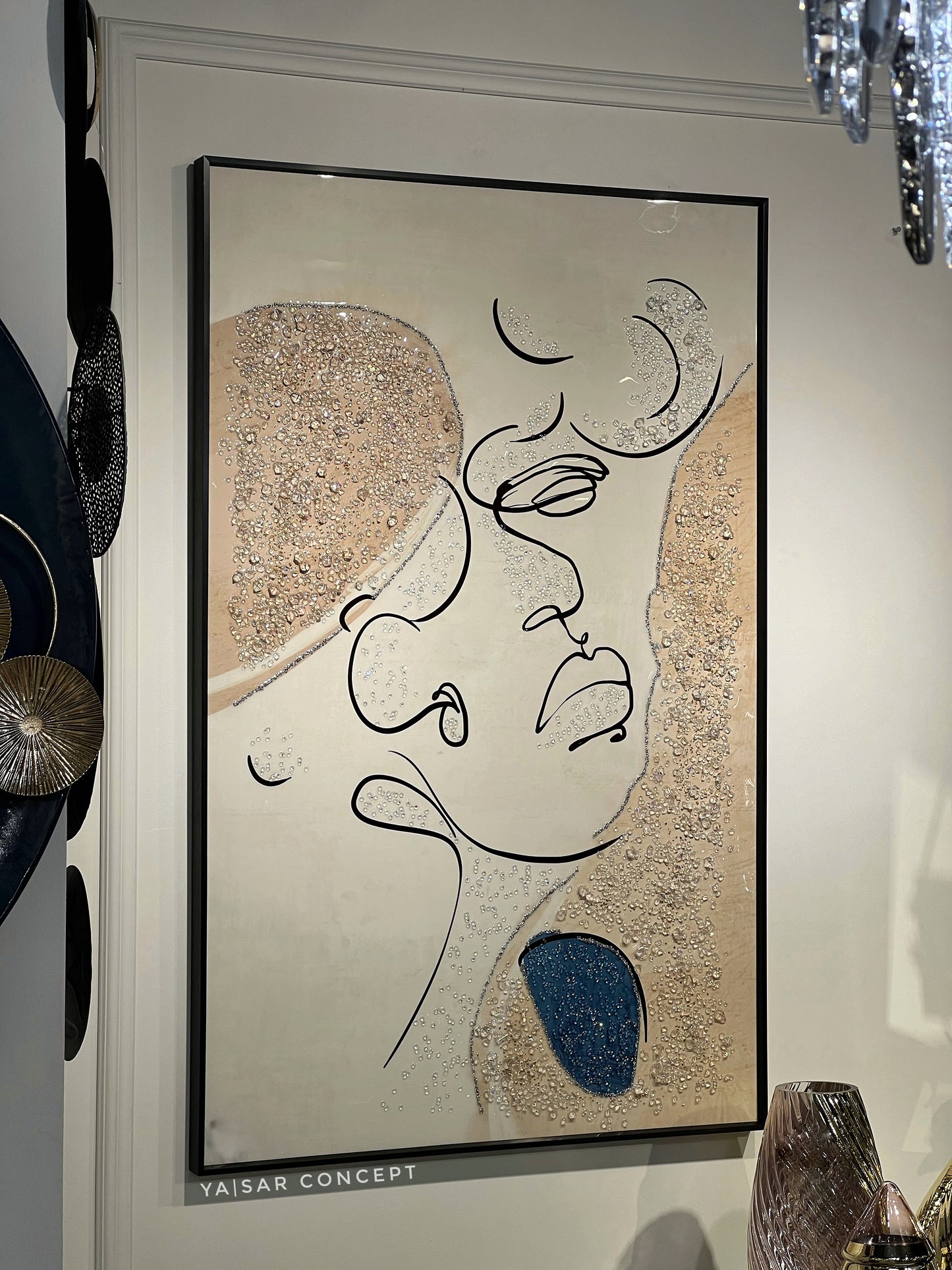 Drawn Girl Kristal Epoksi Taşlı Reçine Tablo