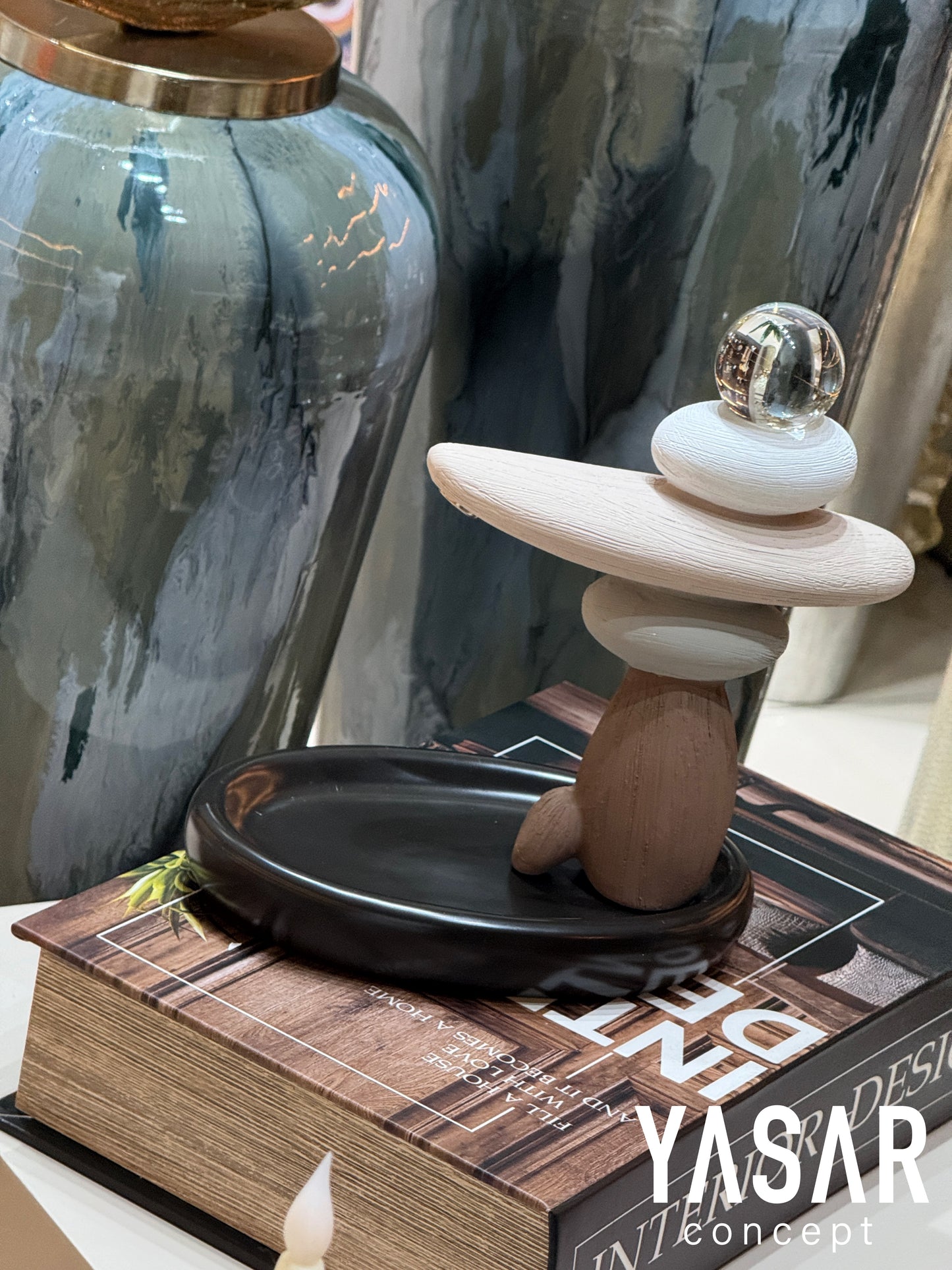 Stone Dekoratif Soyut Obje Anahtarlık