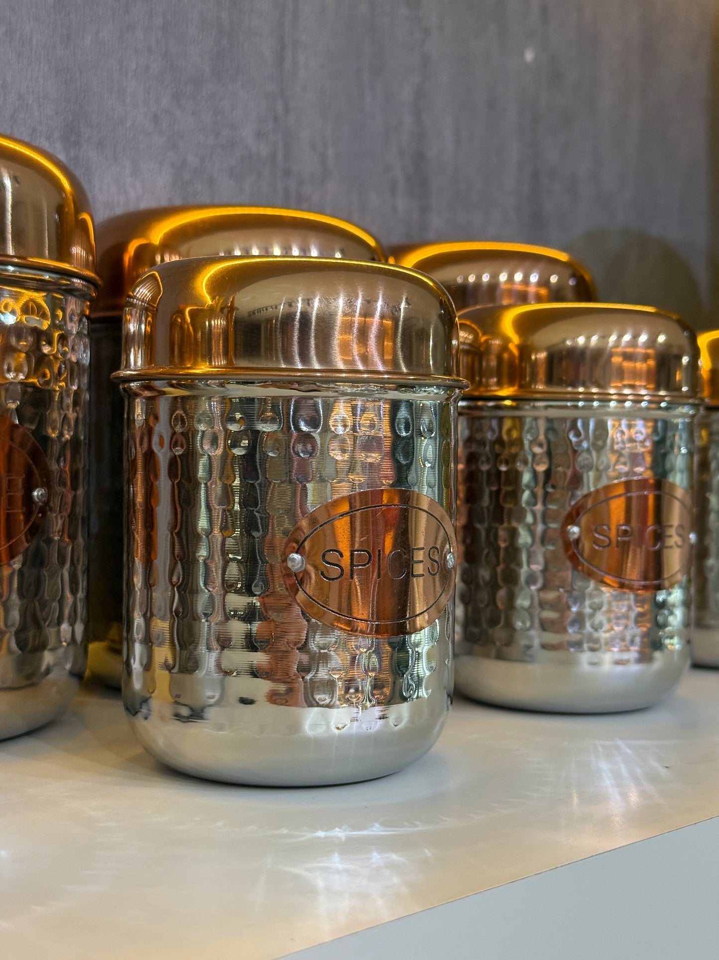 Inoxia Paslanmaz Çelik Baharatlık Takımı Gümüş Rose