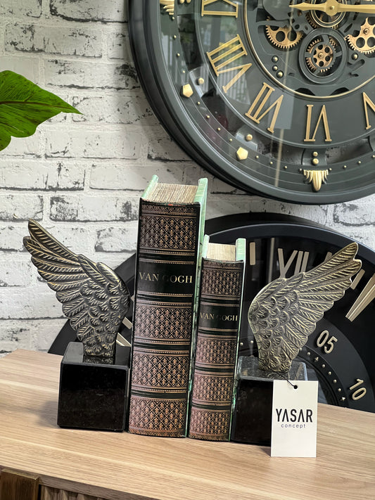 Angelis Melek Kanadı Kitap Tutucu Gümüş