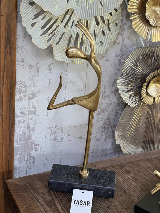 Balletis Dekoratif Balerin Obje Gold-I