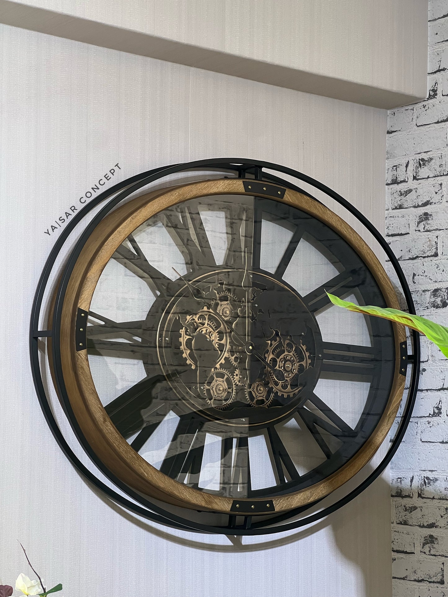 Park Çarklı Duvar Saati 67x87 Cm