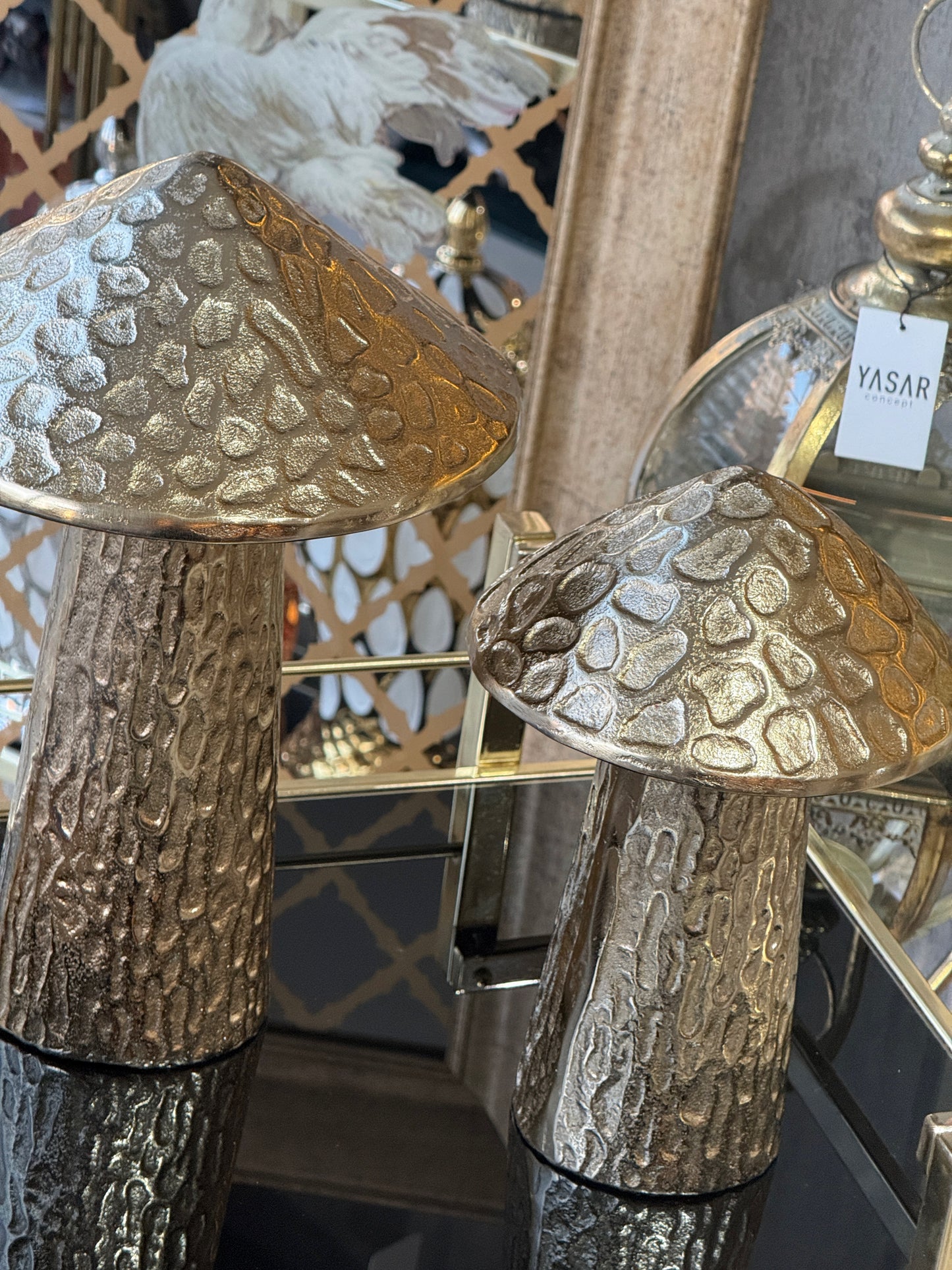 Dekoratif Mantar Obje Set Gold