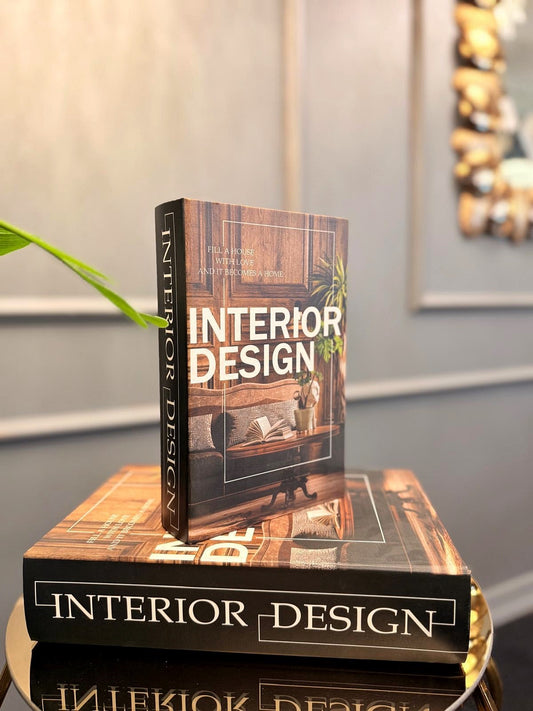 2'Li İnterior Design Dekoratif Kitap Kutu