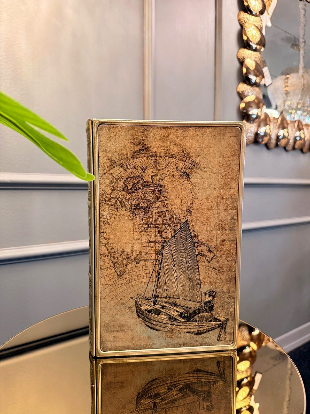 2'Li Earth Dekoratif Kitap Kutu