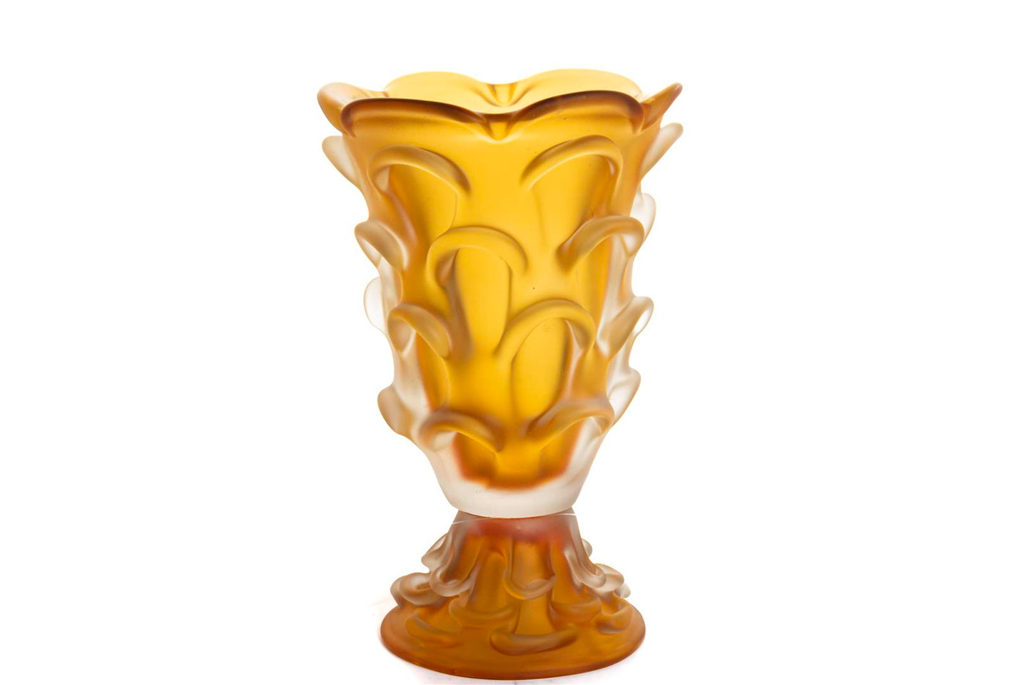 Frost Veil Amber Cam Vazo Küçük