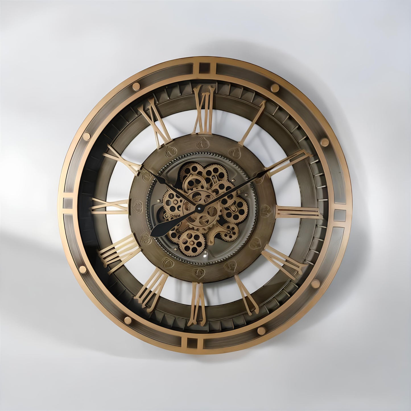 Stonehaven Metal Çarklı Duvar Saati 80 Cm