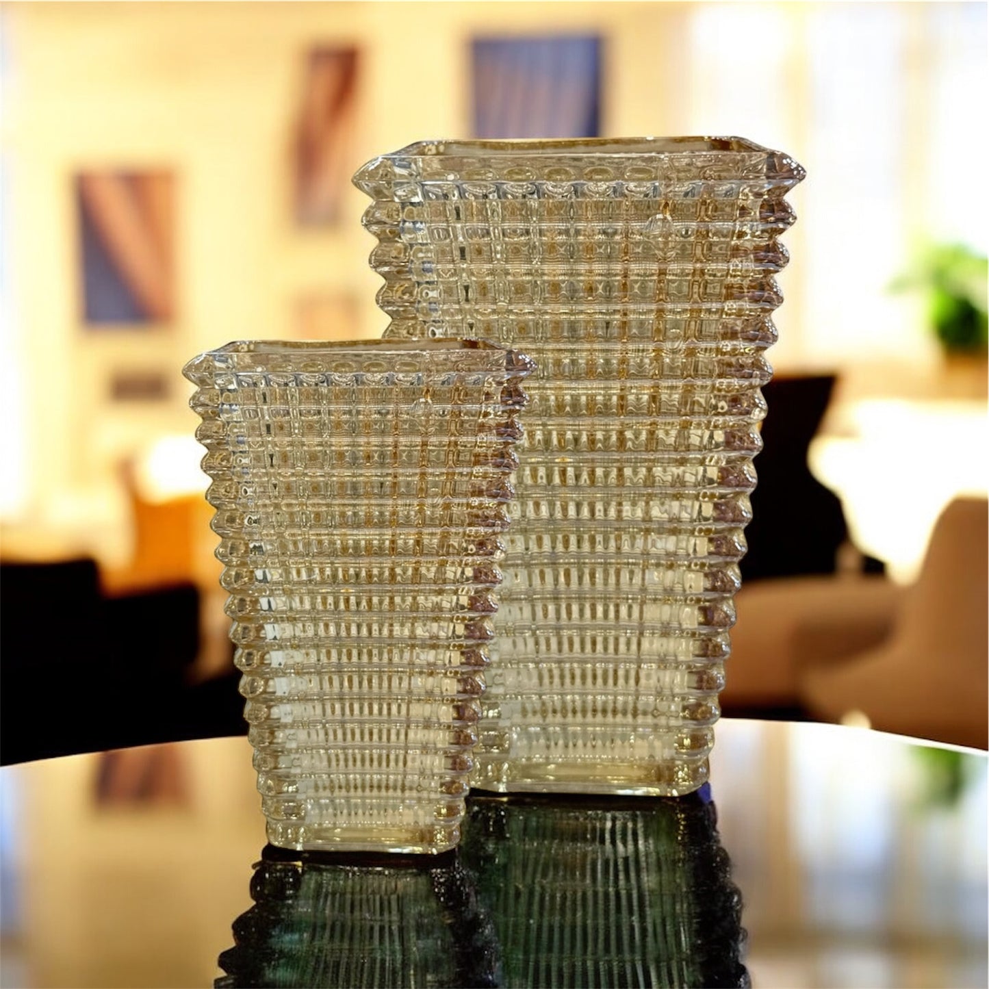 Bacara Cam Vazo Amber Set