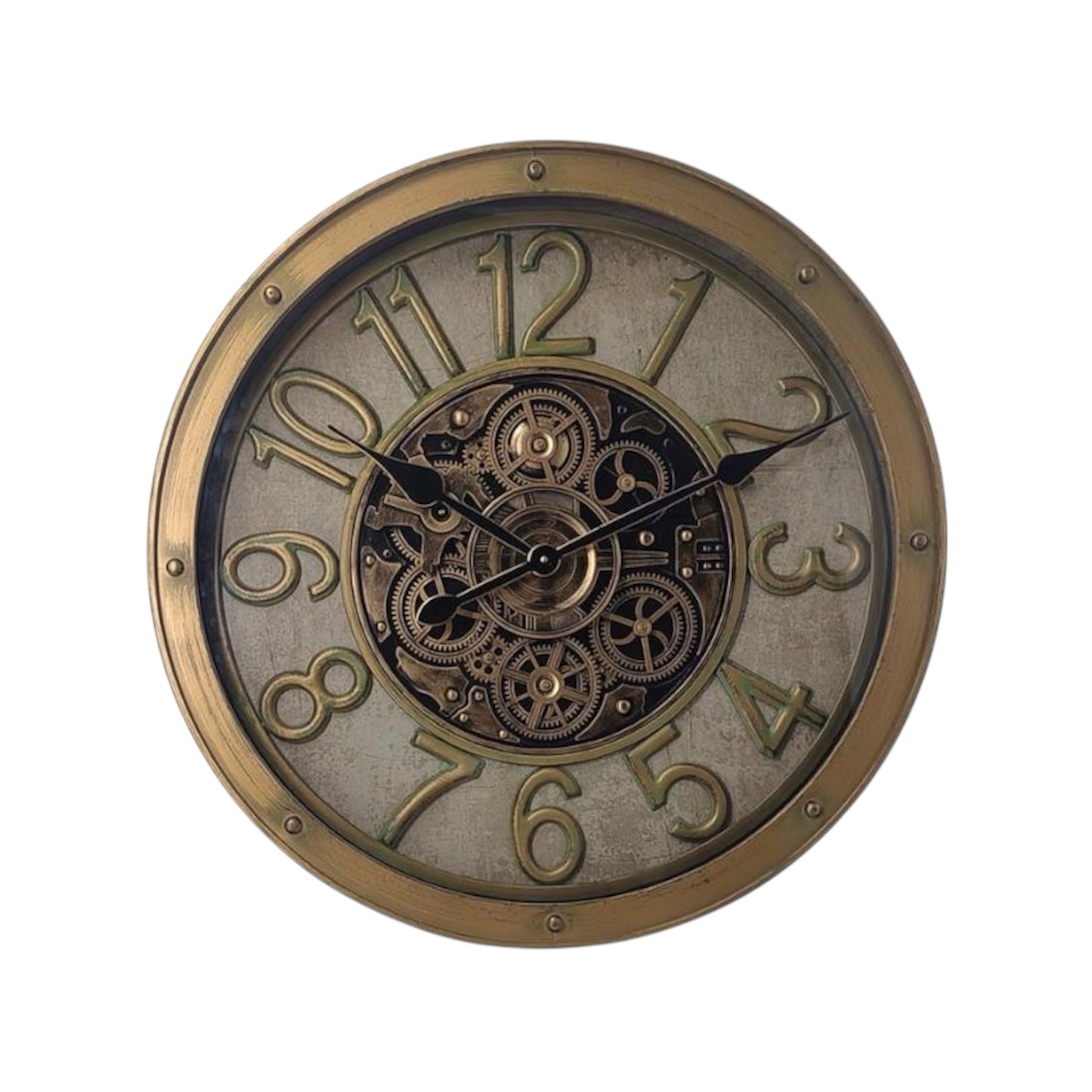 Eternita Metal Çarklı Duvar Saati 70 Cm