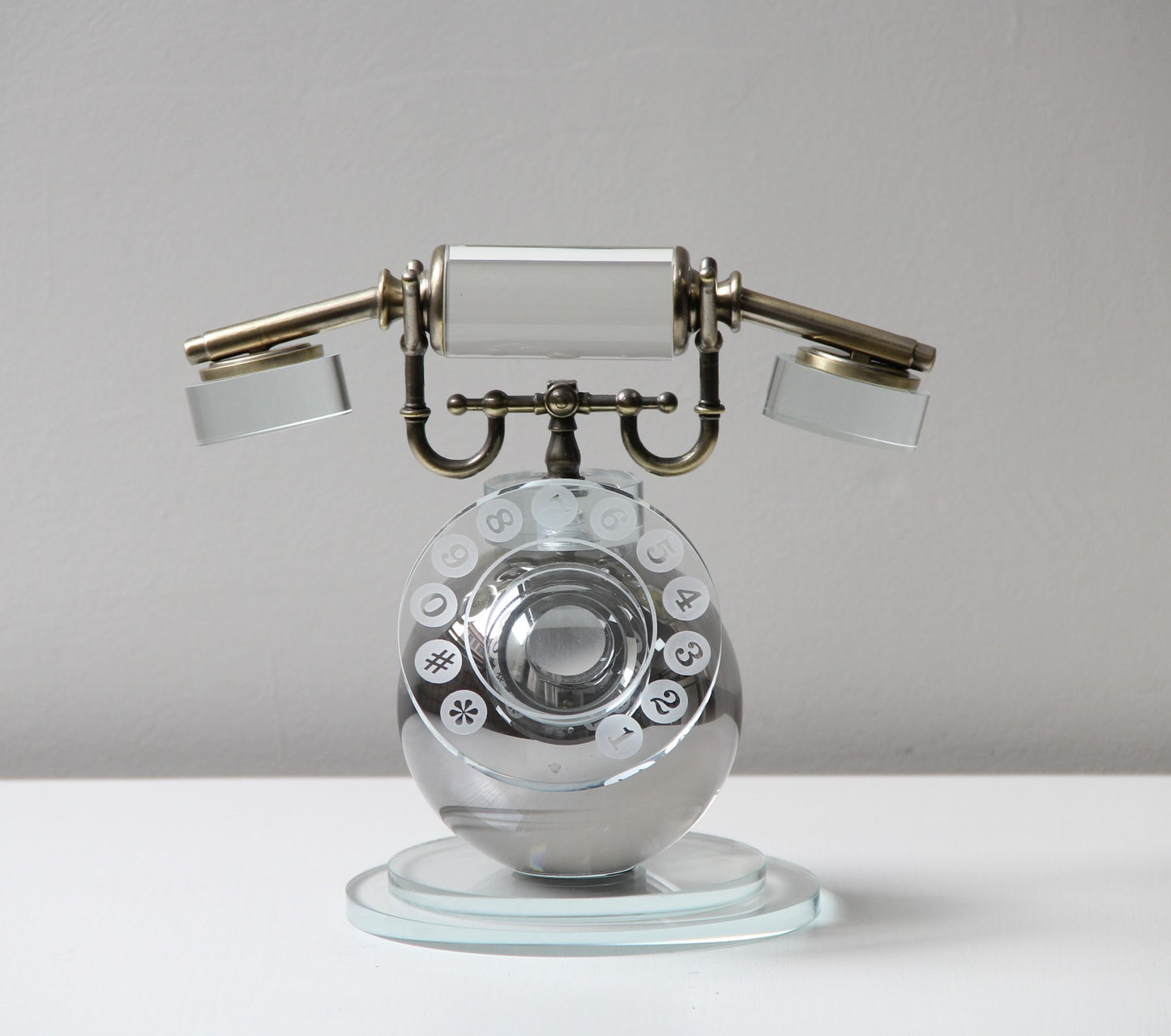 Dialisse Kristal Cam Dekoratif Telefon Obje 24x22 Cm