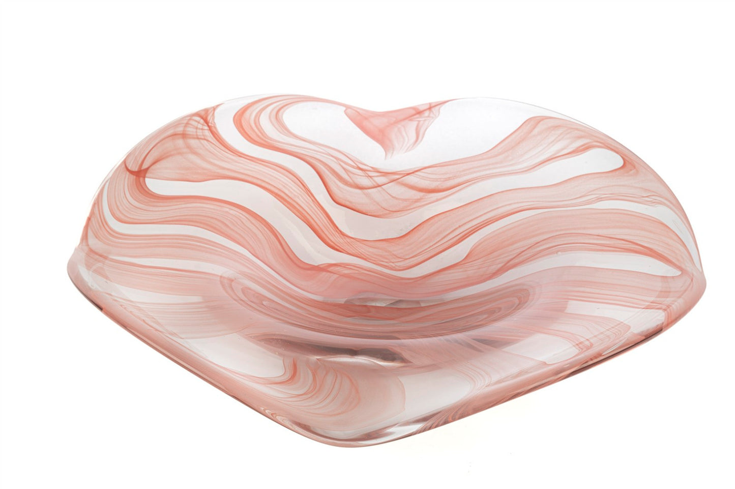 Rosve Dekoratif Cam Tabak Gül Kurusu