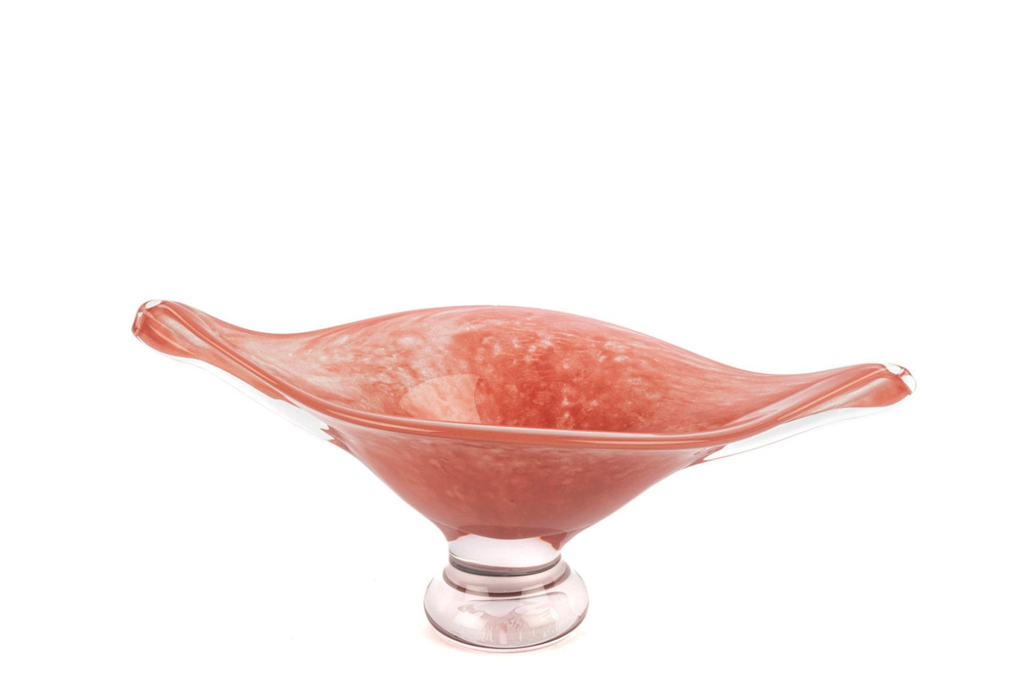 Rosve Ayaklı Cam Kase Gül Kurusu