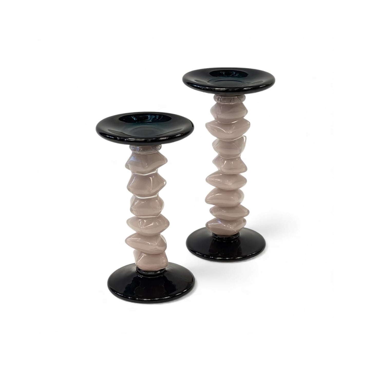 Formica Cam Mumluk Set Pudra Siyah