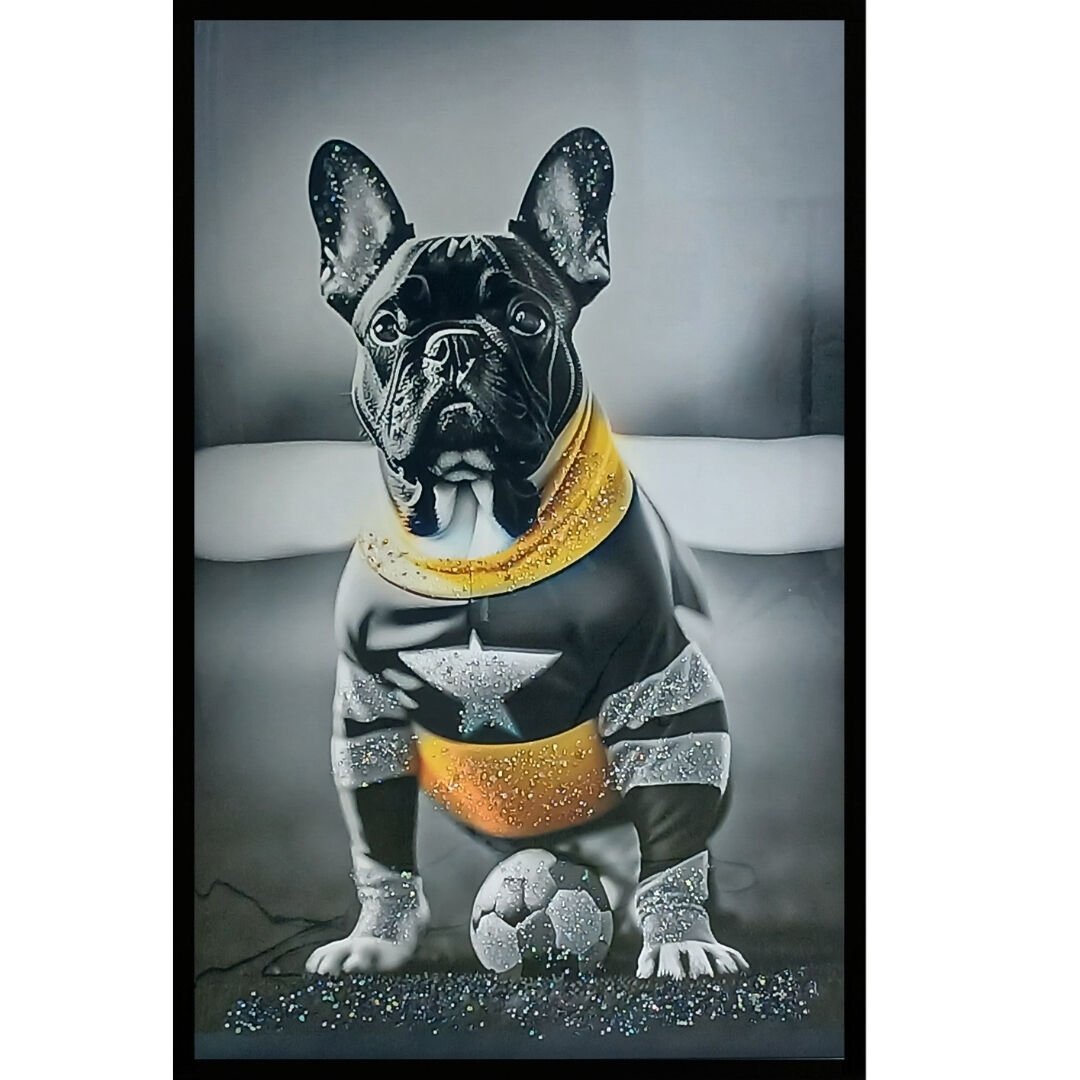 Bulldog Legend Kristal Epoksi Taşlı Reçine Tablo