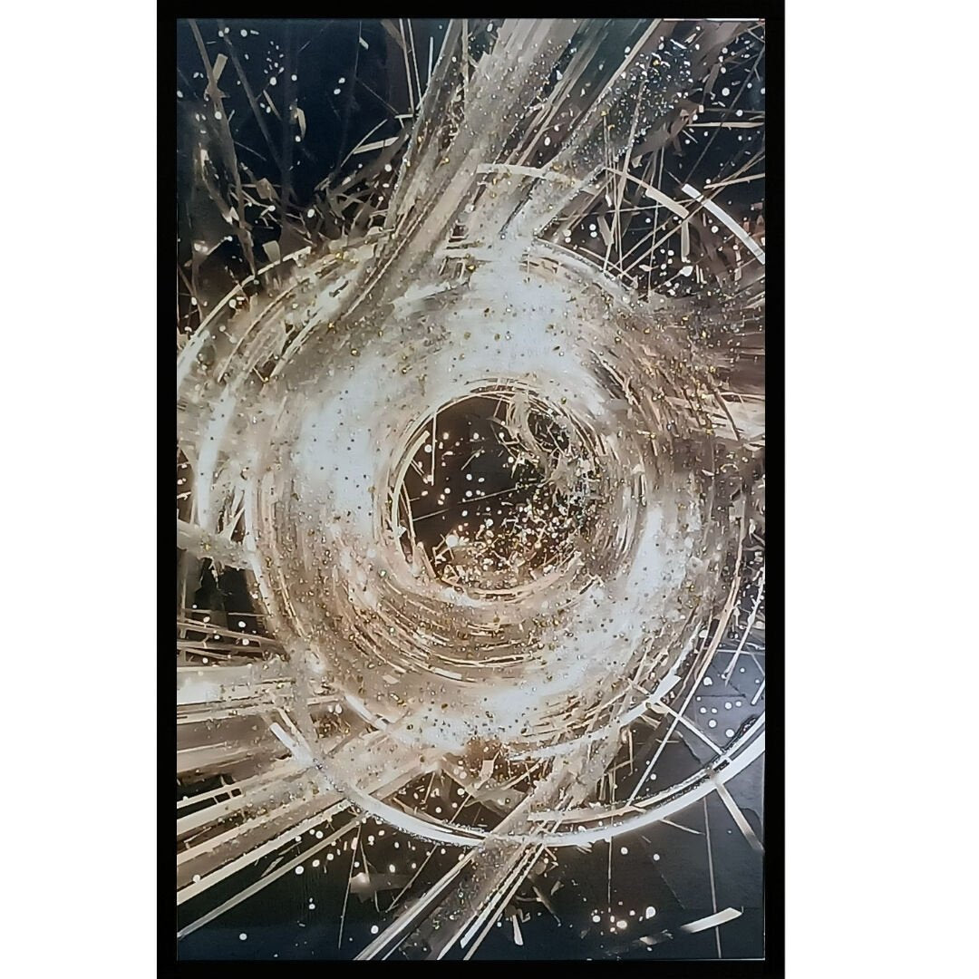 Cosmic Pulse Kristal Epoksi Taşlı Reçine Tablo