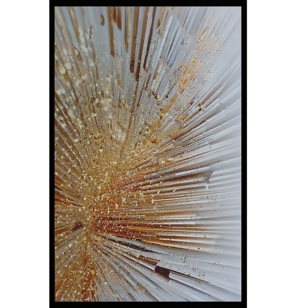 Sunburst Kristal Epoksi Taşlı Reçine Tablo