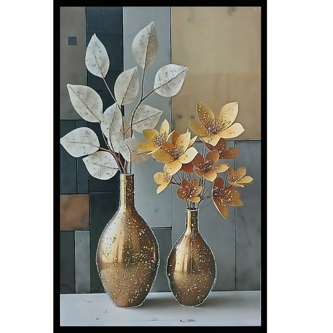 Textured Elegance Kristal Epoksi Taşlı Reçine Tablo