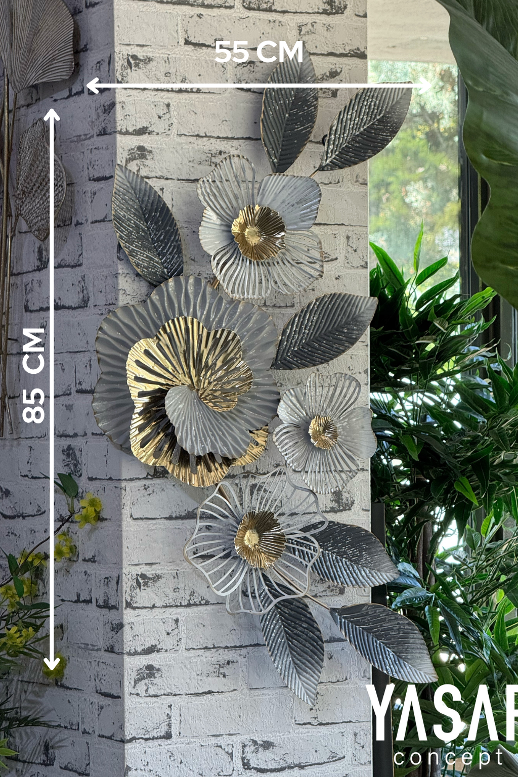 Floressia Metal Duvar Panosu 55x85 Cm