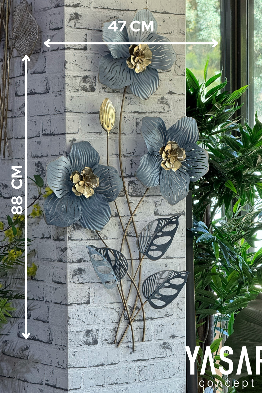 Rosmetria Metal Duvar Panosu 47x88 Cm