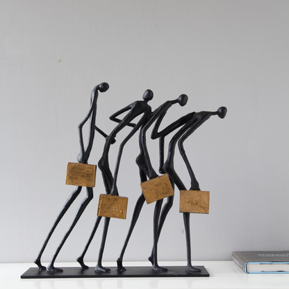 Motiva Metal Soyut İnsan Figürleri 45x50 Cm