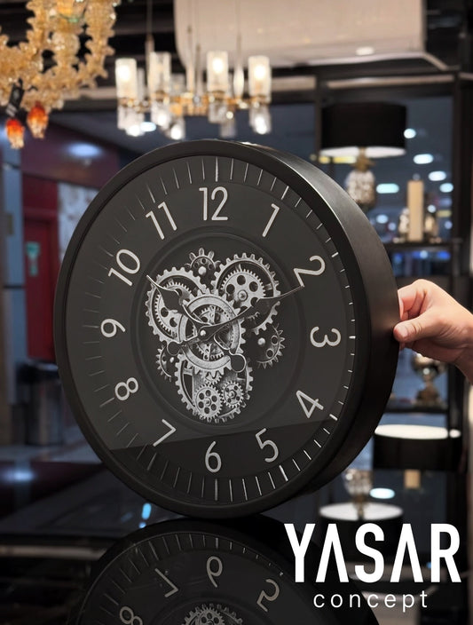 Noctogear Metal Çarklı Duvar Saati 46 Cm