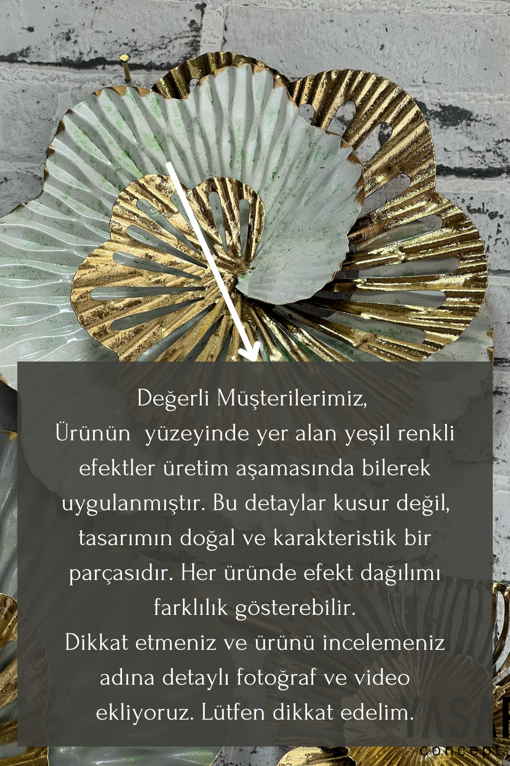 Arborea Metal Duvar Panosu 59x118 Cm