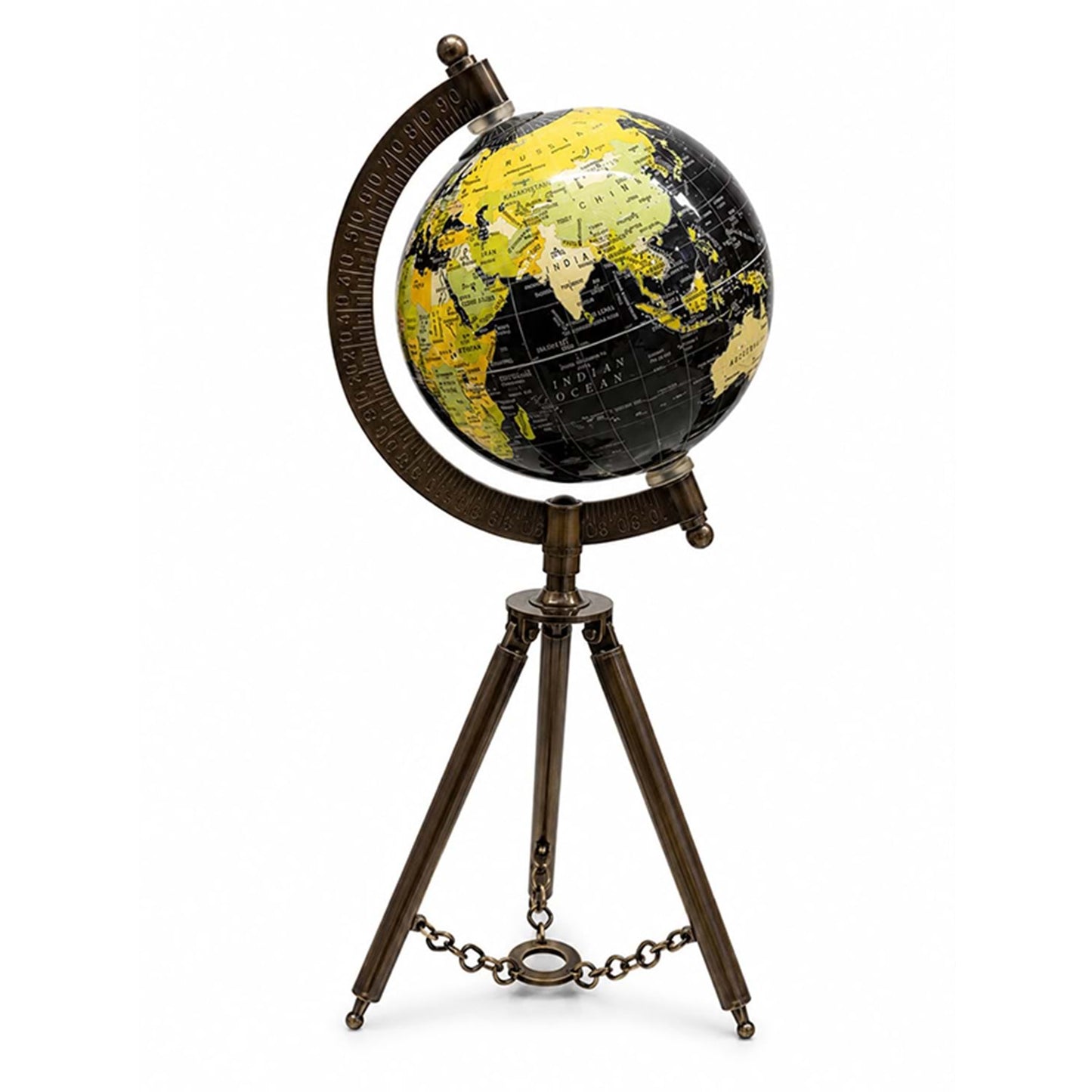 Globus Tripod Ayaklı Metal Dünya Küre 10x32 Cm