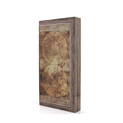 Cartographia Özel Tasarım Haritalı Tavla
