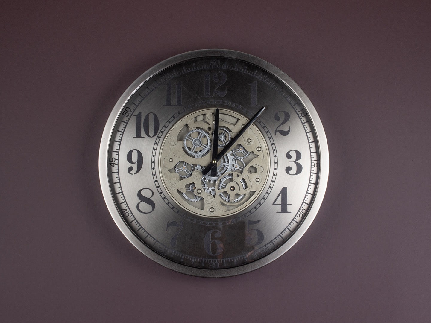 Machron Metal Çarklı Duvar Saati 46 Cm