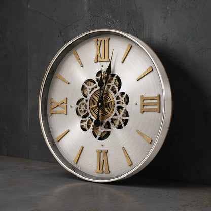 Grayson Metal Çarklı Duvar Saati 46 Cm