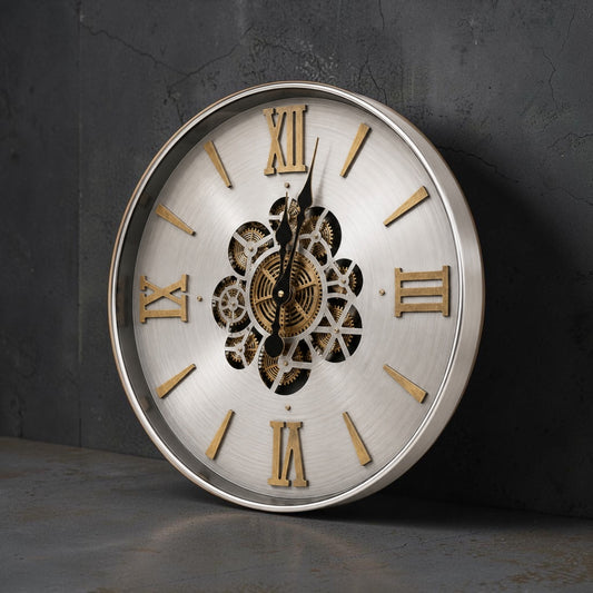 Grayson Metal Çarklı Duvar Saati 46 Cm