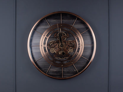 Velrosa Metal Çarklı Duvar Saati 70 Cm