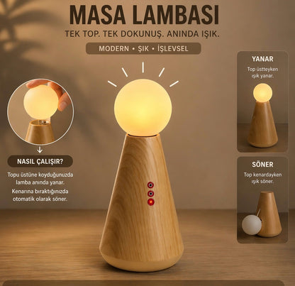 Lucentia Şarjlı Ledli Masa Lambası
