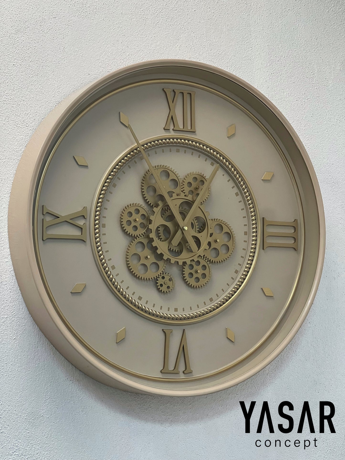 Dial Metal Çarklı Duvar Saati