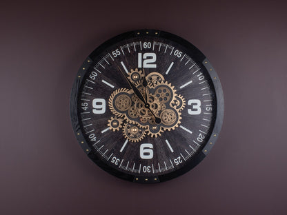 Meridion Ahşap Çarklı Duvar Saati 68 Cm